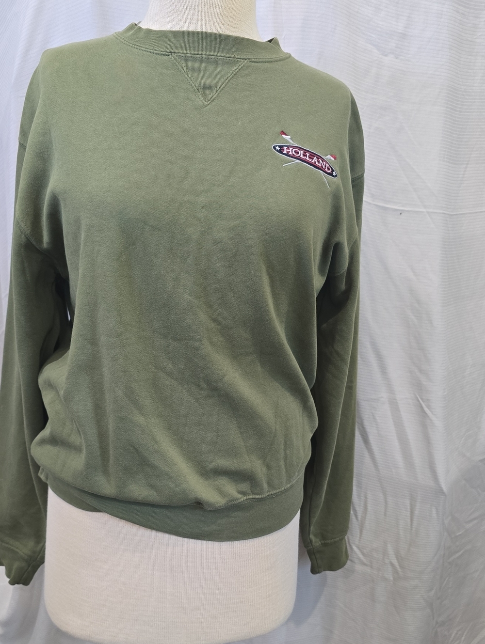 Holland Olive Green Crewneck Sweatshirt - Unbranded